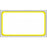 Precision Dynamics - Blank Label Thermal Label White, Yellow Paper 1-1/4 X 2-1/4 Inch - THERMDYB18