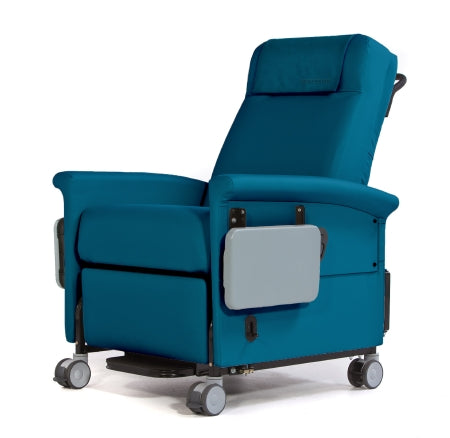 McKesson RECLINER, TRANSPORT BARIATRIC MANUAL COLONIAL BLU 500LB CAP - CK660T45-TS73