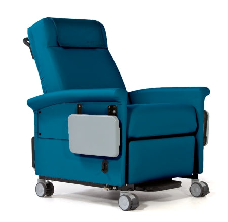 McKesson RECLINER, TRANSPORT BARIATRIC POWER COLONIAL BLU 500LB CAP - CK66PT45-TS73