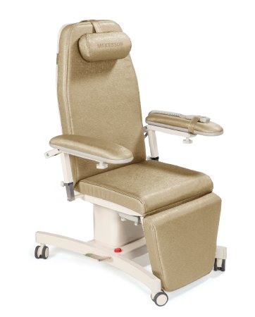 McKesson CHAIR, MULTI-PURPOSE INFUSION NAT 440LB CAP - CKELV8T09-3