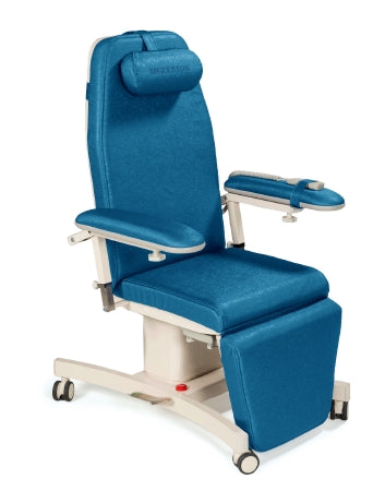 McKesson CHAIR, MULTI-PURPOSE INFUSION COLONIAL BLU 440LB CAP - CKELV8T45-3