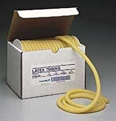 Kent Latex Products Connector Tubing 50 Foot Length 5/8 Inch ID NonSterile Without Connector Amber Smooth OT Surface Natural Latex Rubber - 2004