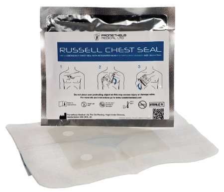 Russell - Chest Seal 6 X 7-3/4 Inch 1 per Pack Pouch Sterile - RCS