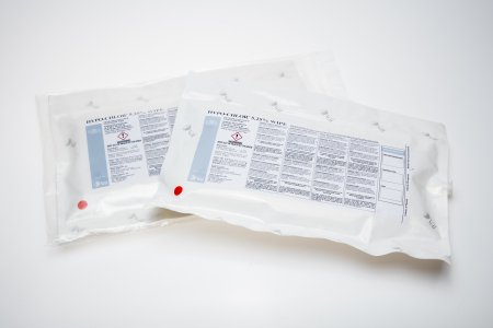 Hypo-Chlor - Surface Disinfectant Cleaner Premoistened Cleanroom Manual Pull Wipe 20 Count Soft Pack Bleach Scent Sterile - Veltek Associates - VEL9-12X12-S-3025