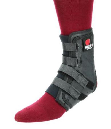 Swede-O Easy Lok - Ankle Brace Large Hook and Loop Strap Closure Male 11 to 12-1/2 / Female 12 to 13-1/2 Left or Right Foot - AKL-6332-BK-LRG