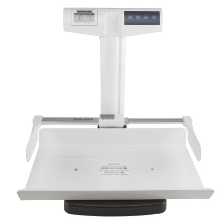 Health O Meter - Pediatric Scale with Height Rod Digital LCD Display 23 kg Capacity White Battery Operated - 522KG-EHR