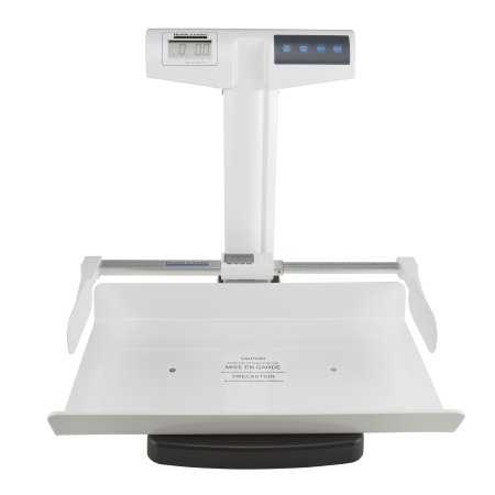 Health O Meter - Pediatric Scale with Height Rod Digital LCD Display 50 lbs./ 23 kg Capacity White Battery Operated - 522KL-EHR