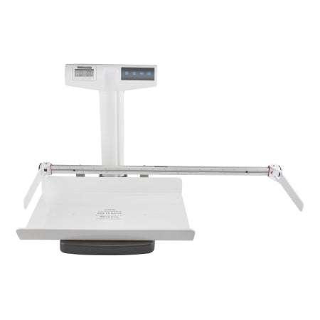 Health O Meter - Pediatric Scale with Height Rod Digital LCD Display 50 lbs./ 23 kg Capacity White Battery Operated - 522KL-HR