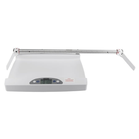 Health O Meter - Pediatric Scale with Height Rod Digital LCD Display 20 kg Capacity White Battery Operated - 553KGCT-HR