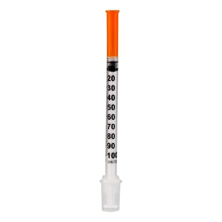 Sol-Millennium Medical SYRINGE, INSULIN W/FIXED NDL 1ML 27GX5/8" (100/BX 10BX/CS) - 1612758B