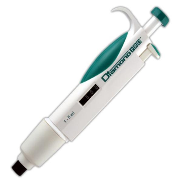 Globe Scientific Diamond Pro Adjustable Volume Pipettor 1-5Ml Graduated Light Green Ea - 3311-5000