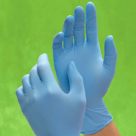 Adenna NPF - Exam Glove Medium NonSterile Nitrile Standard Cuff Length Fully Textured Blue Not Chemo Approved - C20031