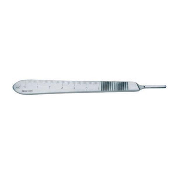 BR Surgical, Handle Scalpel Blade #3 Stainless Steel Autoclavable Reusable Ea - WG06-10301