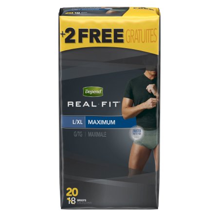 Kimberly Clark Depend Real Fit Adult Absorbent Underwear Pull On Large / X-Large Disposable Heavy Absorbency - 51017