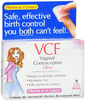 VCF - Vaginal Contraceptive Film 28% Strength 9 per Box - 52925011201