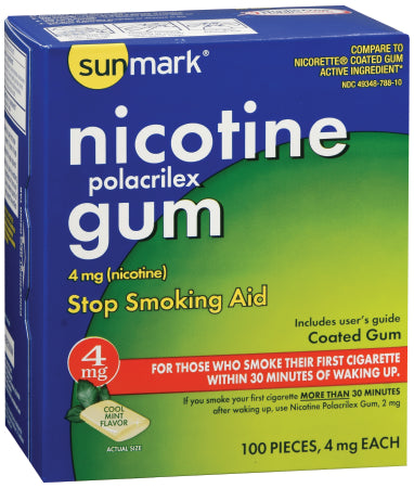 sunmark - Stop Smoking Aid 4 mg Strength Gum - 49348078810