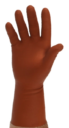 Wolf X-Ray Sensi Flex Radiation Reducing Glove Size 7 NonSterile Lead / Latex Standard Cuff Length Fully Textured Brown Not Chemo Approved - 12408-7.0