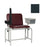 Winco Mfg, Chair Blood Draw Black Steel 450Lb Capacity Padded Back/24-1/4" Seat Ea - 2574-08
