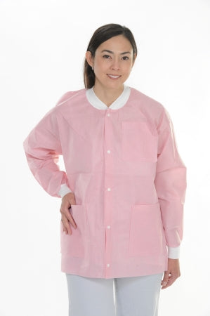 Valumax International Warm-Up Jacket Valumax Extra-Safe Pink 2X-Large Hip Length Limited Reuse - 3630PK2XL