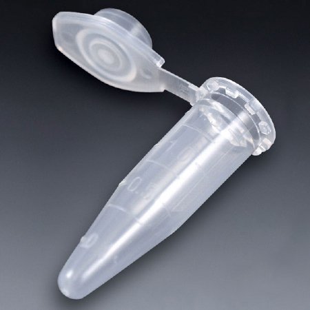 Globe Scientific - Microcentrifuge Tube Conical Bottom Plain 1.5 mL Without Color Coding Snap Cap Polypropylene Tube - 111562