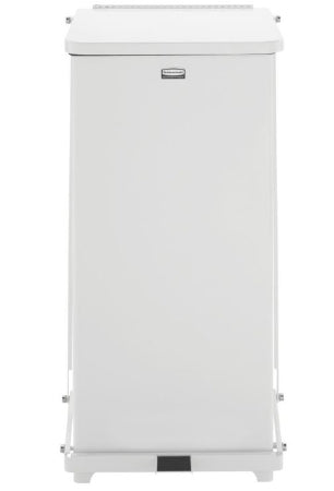 Saalfeld Redistribution CAN, TRASH RUBBERMAID STEP-ON DEFENDER WHT 24GL W/PLAS LINER - ST24EPLWH