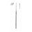 BR Surgical, Curette Ear Buck 6-1/2" #1 Blunt Loop Tip Angled German Stainless Steel Ea - WG44-12001