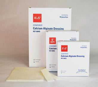 Focus Health Group Zenifiber Calcium Alginate Dressing 4 X 5 Inch Rectangle Calcium Alginate Sterile - 60045