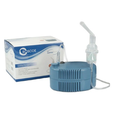 Roscoe Medical Roscoe Sierraneb 2 Compressor Nebulizer System Small Volume 5 Ml Medication Cup Universal Mouthpiece Delivery - NEB-SIERRA