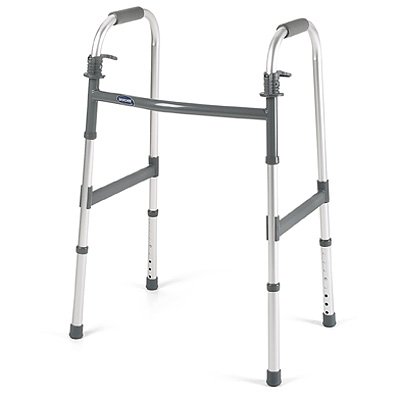 Invacare I•Class - Folding Walker Adjustable Height Aluminum Frame 300 lbs. Weight Capacity 30.4 to 37.4 Inch Height - 6291-A