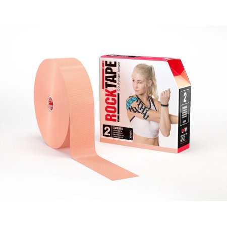 Rock Tape - Kinesiology Tape Water Resistant Cotton / Nylon 2 Inch X 35 Yard Beige NonSterile - 081678929