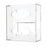 Market Lab Inc Glove Box Holder Wall Mount 2-Box Clear 10.125 W X 4.125 D X 10-3/4 H Inch Acrylic - L7038