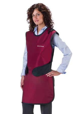 Wolf X-Ray APRON, XRAY EASY WRAP LTWT NAVY BLU MED W/COLLAR 24"X40" - 65021TC-42
