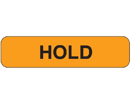 Shamrock Scientific Pre-Printed Label Decal Label Hold Orange - UPCR-1084