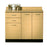 Clinton Industries CABINET, TRTMT 3DOOR/2DRWR MAPLE LONG BASE 42" - 8042-0MP-1MP