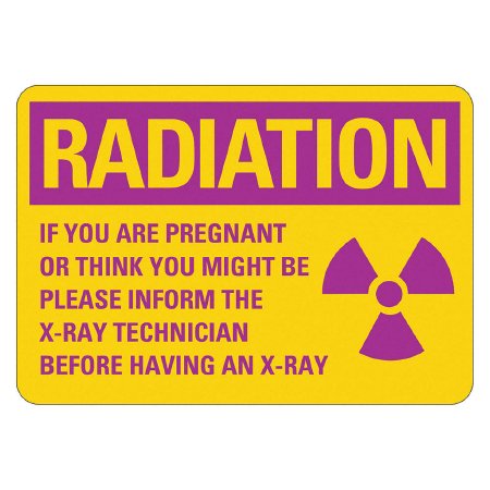 Grainger LYLE Caution Sign Radiation Area - 484H65