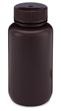 Globe Scientific BOTTLE, LAB WIDE MOUTH RND HDPE PP AMBER CLSR 250ML (12/PK) - 7010250A
