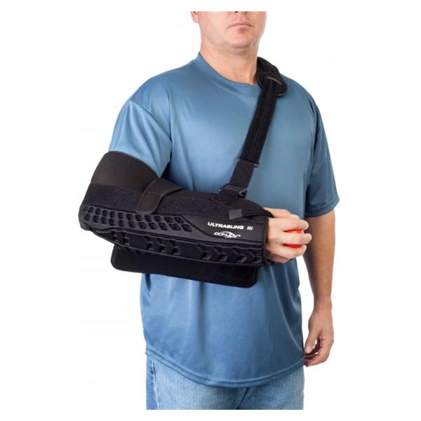 DJO Sling Immobilizer Ultrasling Iii Adult Arm Msh 11-13 Blk Sz Medium Universal Ea - 11-0449-3