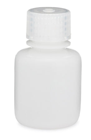 Globe Scientific Diamond RealSeal Laboratory Bottle Narrow Mouth, Round High Density Polyethylene 30 mL - 7060030