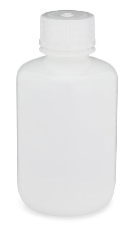 Globe Scientific Diamond RealSeal Laboratory Bottle Narrow Mouth, Round High Density Polyethylene 125 mL - 7060125