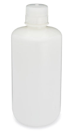 Globe Scientific Diamond RealSeal Laboratory Bottle Narrow Mouth, Round High Density Polyethylene 1,000 mL - 7061000