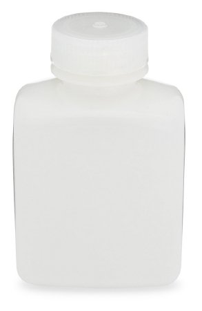 Diamond RealSeal - Laboratory Bottle Rectangular / Wide Mouth HDPE / Polypropylene Closure 250 mL (8 oz.) - 7100250