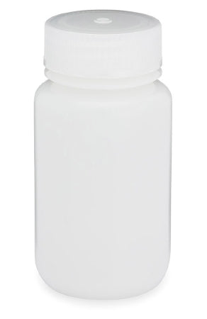 Globe Scientific Diamond RealSeal Laboratory Bottle Wide Mouth, Round High Density Polyethylene 125 mL - 7010125