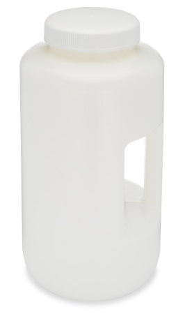 Globe Scientific BOTTLE, LAB WIDE MOUTH HANDLE RECTGL HDPE PP CLSR 4L (6/PK) - 7174000