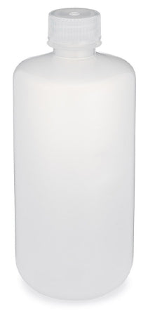Globe Scientific Diamond RealSeal Boston Round Bottle Narrow Mouth, Round Polypropylene 500 mL - 7050500