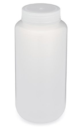 Globe Scientific Diamond RealSeal Laboratory Bottle Wide Mouth, Round Polypropylene 1,000 mL - 7001000