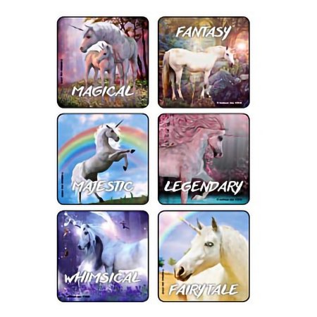 Kids Love Stickers - 90 per Unit Fantasy Unicorns Sticker - 2956