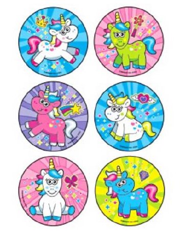 Kids Love Stickers - 90 per Unit Cartoon Unicorns Sticker - 2962