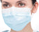 Valumax International ValuMax Ultra 3-in-1 Sensitive Procedure Mask Pleated Earloops One Size Fits Most Sky Blue - 5630E-SB