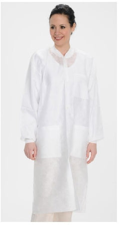 Valumax International ValuMax Easy Breathe Lab Coat White Small Long Sleeves Knee Length - 3560WHS