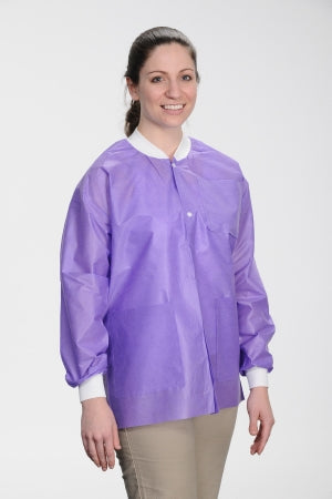 Valumax International ValuMax Extra-Safe Lab Jacket Purple X-Small Long Sleeves Hip Length - 3630PPXS